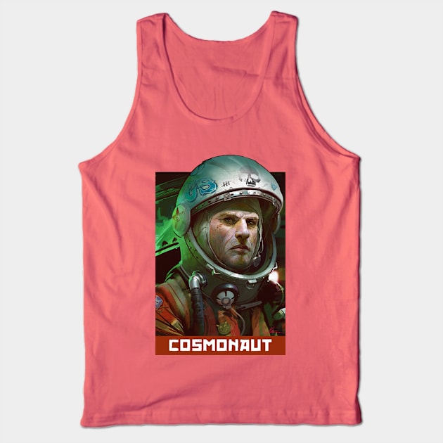 Cosmonaut Tank Top by Ignacio Bazan Lazcano